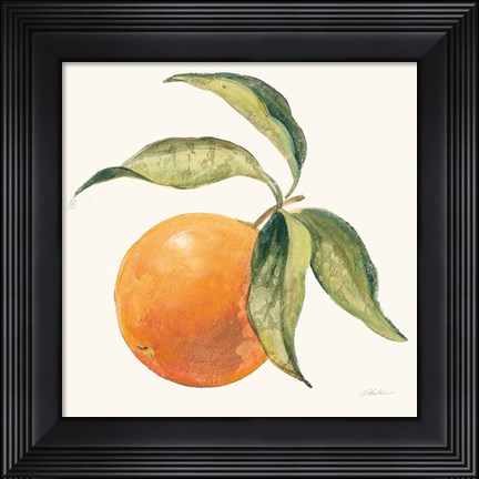 Framed Le Orange on Cream Print