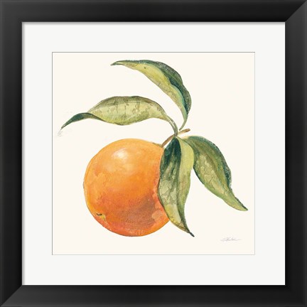 Framed Le Orange on Cream Print