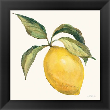 Framed Le Citron on Cream Print