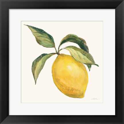 Framed Le Citron on Cream Print