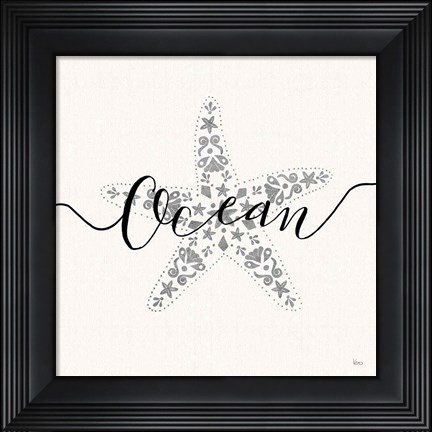 Framed Sea Charms I Silver Print