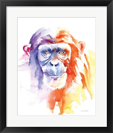 Framed Chimpanzee II Print