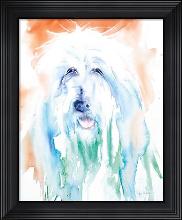 Framed Sheep Dog Print