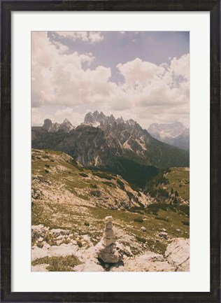 Framed Grassy Mountain Slopes Print
