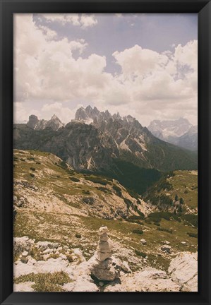 Framed Grassy Mountain Slopes Print