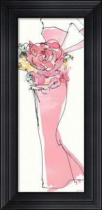 Framed Floral Fashion Shoulders II Pink Print