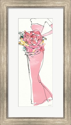 Framed Floral Fashion Shoulders II Pink Print