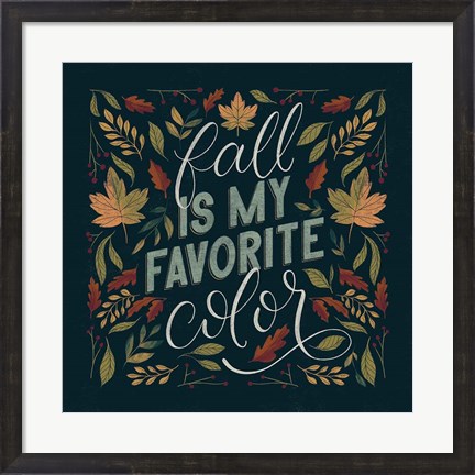 Framed Autumn Sayings I Print