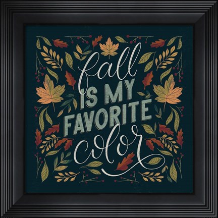 Framed Autumn Sayings I Print
