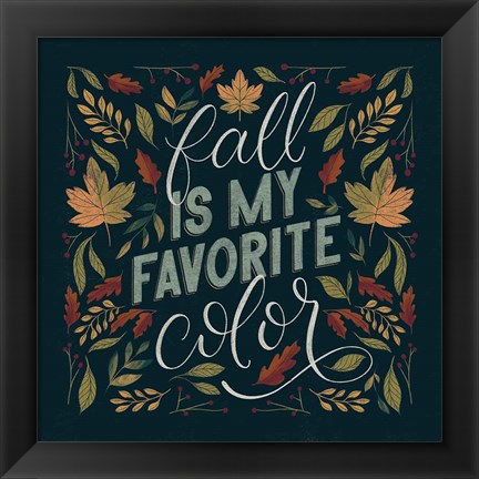 Framed Autumn Sayings I Print