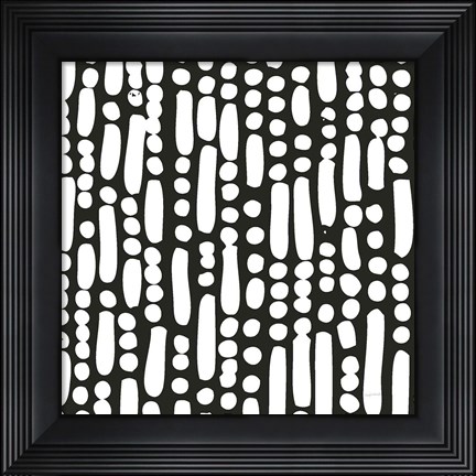 Framed Cross Current Square Up IV BW Print