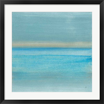 Framed Coastal Abstraction VI Print