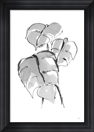 Framed Wash Split Leaf II Print