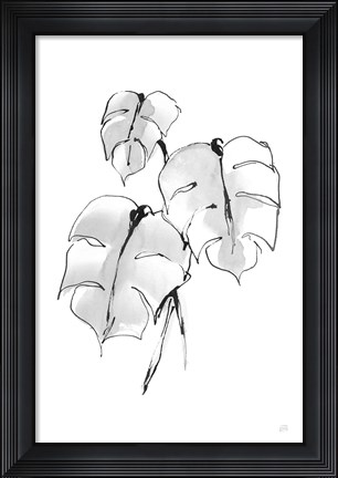 Framed Wash Split Leaf I Print