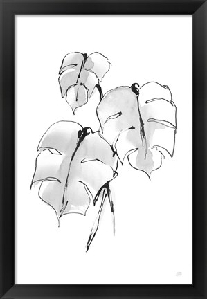 Framed Wash Split Leaf I Print