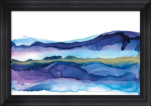 Framed Coastal Ink I Print