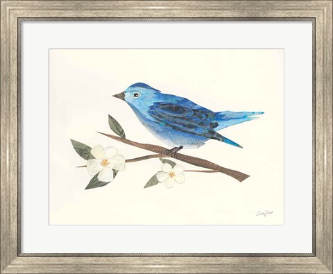 Framed Birds and Blossoms II Print