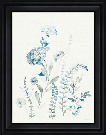 Framed Malmo Garden III Linen Print