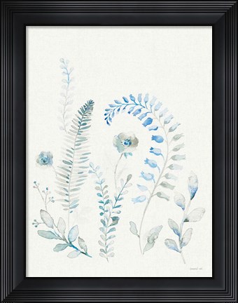 Framed Malmo Garden II Linen Print