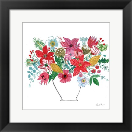 Framed Holiday Bouquet II Print