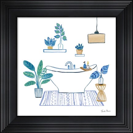 Framed Relax II Tan Print