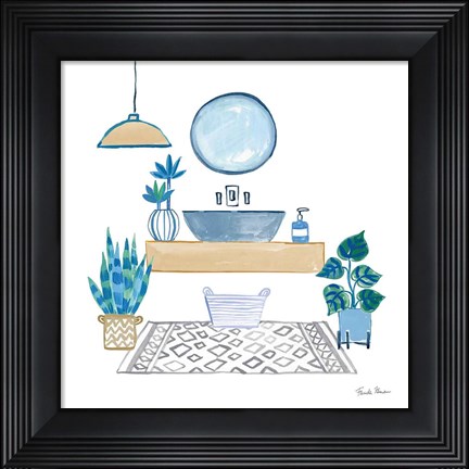 Framed Relax I Tan Print