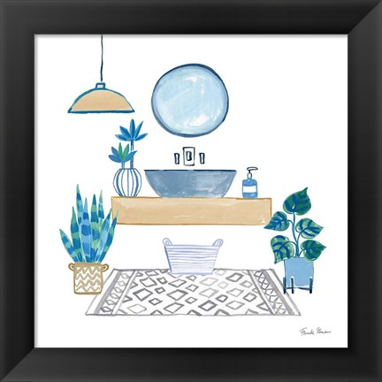 Framed Relax I Tan Print