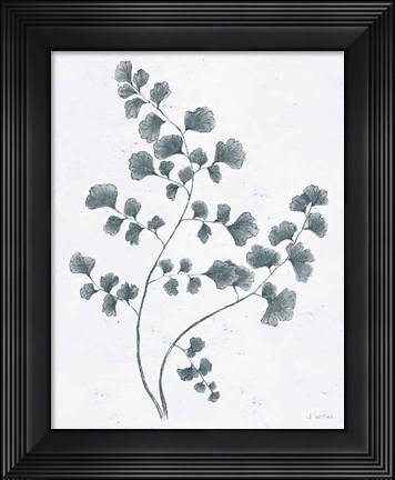 Framed Soft Summer Sketches IV Blue Print