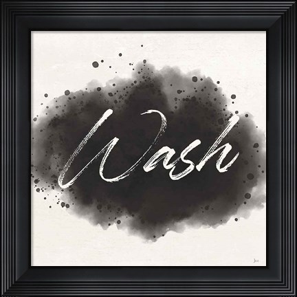 Framed Laundry Splash I Print