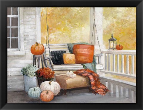 Framed October Porch Print