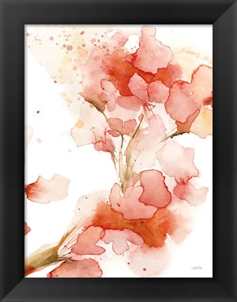 Framed Blossoms II Print