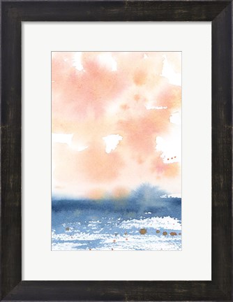 Framed Sunrise Seascape I Print