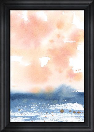 Framed Sunrise Seascape I Print