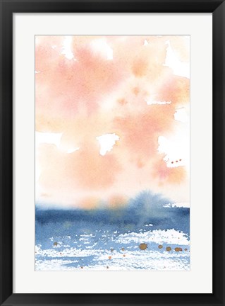 Framed Sunrise Seascape I Print