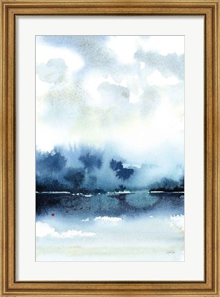 Framed Deep Blue Lake Print