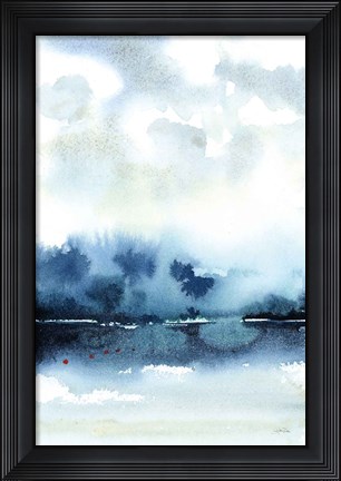 Framed Deep Blue Lake Print