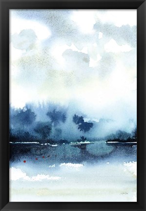 Framed Deep Blue Lake Print