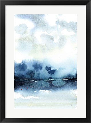 Framed Deep Blue Lake Print