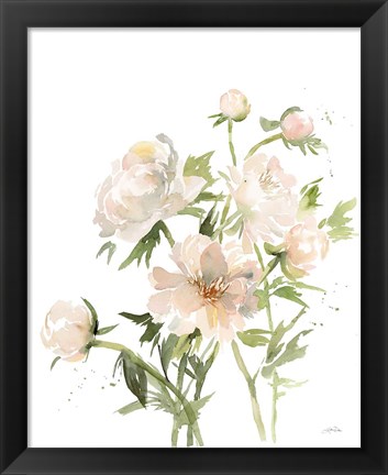 Framed Peonies II Print