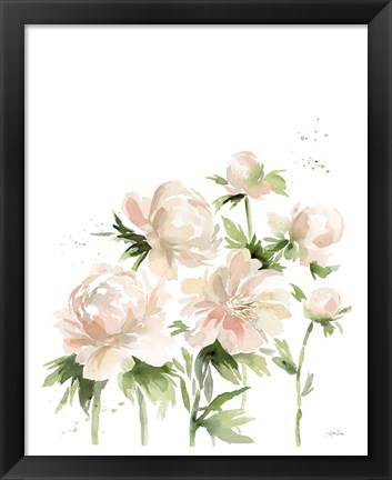 Framed Peonies I Print