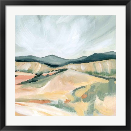 Framed Vermillion Landscape II Print