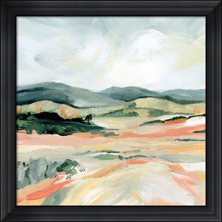 Framed Vermillion Landscape I Print