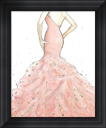 Framed Dazzling Diva Light Crop Print