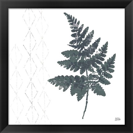 Framed Nordic Fern II Print