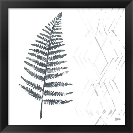 Framed Nordic Fern I Print