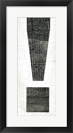 Framed Punctuated Black I Print