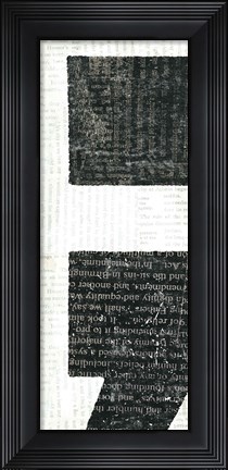Framed Punctuated Black VI Print