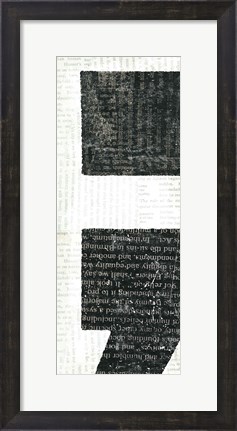 Framed Punctuated Black VI Print