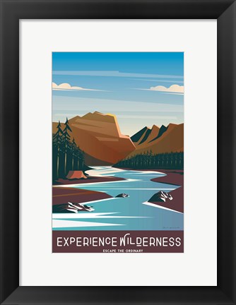 Framed Experience the Wilderness Print