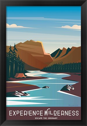 Framed Experience the Wilderness Print